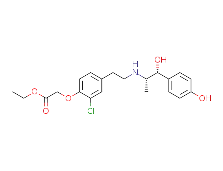 ethyl 2-[2-chloro-4-(2-{[(1S,2R)-2-hydroxy-2-(4-hydroxyphenyl)-1-methylethyl]amino}ethyl)phenoxy]acetate