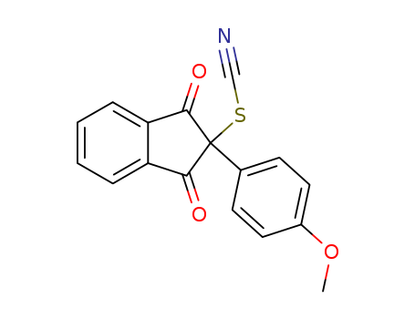 Thiocyanic acid,2,3-dihydro-2-(4-methoxyphenyl)-1,3-dioxo-1H-inden-2-yl ester