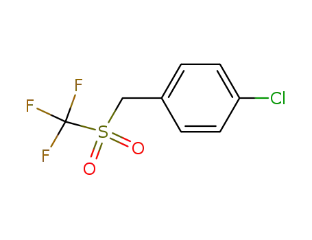 Molecular Structure of 130774-57-1 (Benzene, 1-chloro-4-[[(trifluoromethyl)sulfonyl]methyl]-)