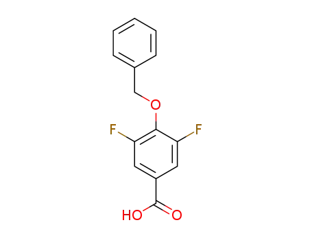 Molecular Structure of 1408143-67-8 (4-(benzyloxy)-3,5-difluorobenzoic acid)