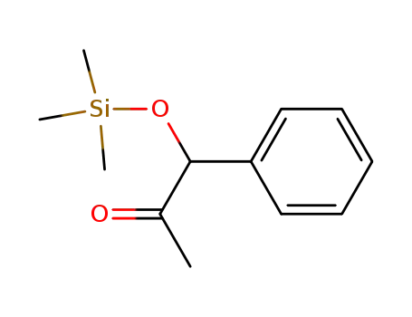Molecular Structure of 26205-40-3 (methyl(α-trimethylsiloxybenzyl) ketone)