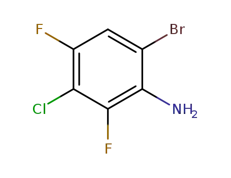Molecular Structure of 201849-12-9 (6-BROMO-3-CHLORO-2,4-DIFLUOROANILINE)