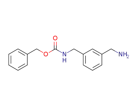 Molecular Structure of 118283-30-0 (Carbamic acid, [[3-(aminomethyl)phenyl]methyl]-, phenylmethyl ester)