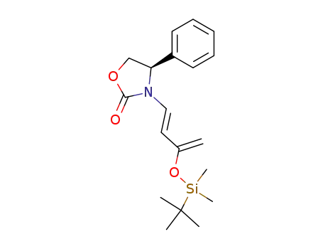 Molecular Structure of 325479-30-9 ((R,E)-3-(tert-butyldimethylsiloxy)-1-(4-phenyl-2-oxazolidinon-3-yl)-1,3-butadiene)