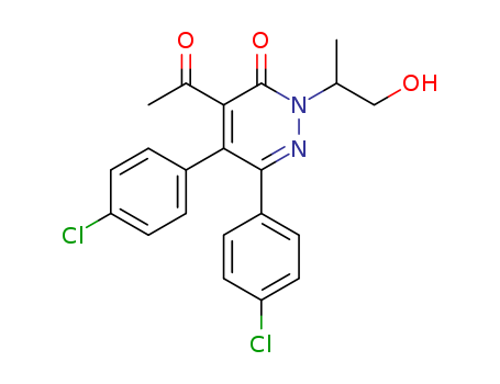 75643-73-1,4-acetyl-5,6-bis(4-chlorophenyl)-2-(1-hydroxypropan-2-yl)pyridazin-3(2H)-one,