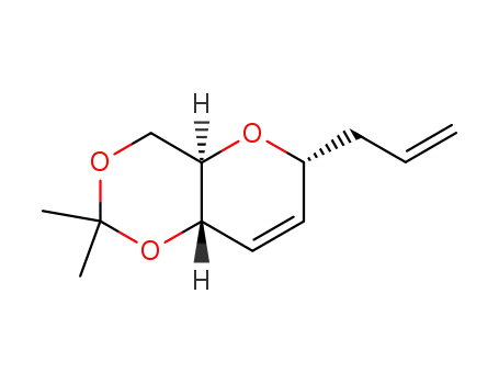 Molecular Structure of 122490-43-1 ((4aR,6R,8aS)-6-Allyl-4,4a,6,8a-tetrahydro-2,2-dimethylpyrano<3,2-d>-m-dioxin)