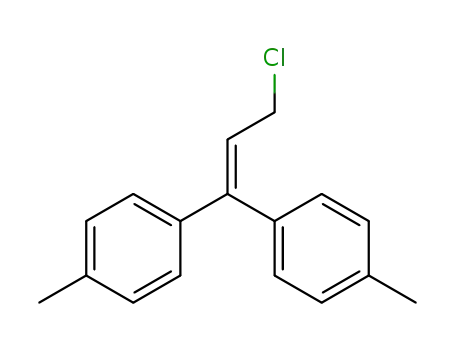 Molecular Structure of 167859-39-4 (Benzene, 1,1'-(3-chloro-1-propenylidene)bis[4-methyl-)