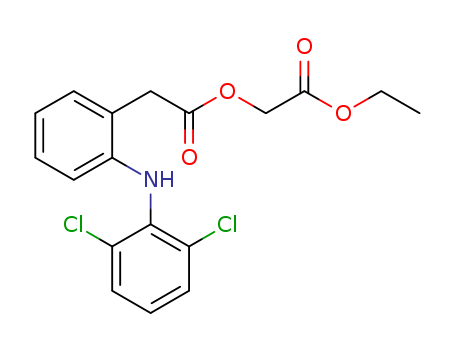 Benzeneacetic acid, 2-[(2,6-dichlorophenyl)amino]-, 2-ethoxy-2-oxoethyl ester