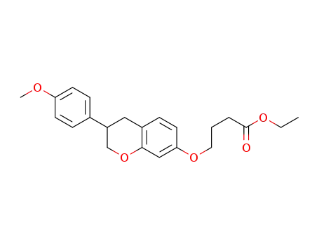 4-[3-(4-methoxyphenyl)-chroman-7-yloxy]butyric acid ethyl ester