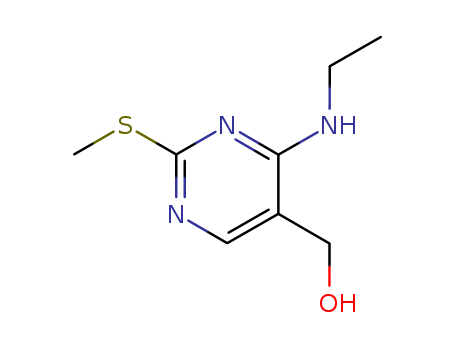 5-Pyrimidinemethanol, 4-(ethylamino)-2-(methylthio)-