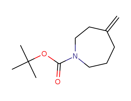 Molecular Structure of 790705-08-7 (tert-butyl 4-Methylideneazepane-1-carboxylate)