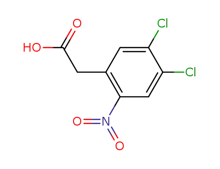 Molecular Structure of 37777-90-5 (2-(4,5-Dichloro-2-nitrophenyl)acetic acid)