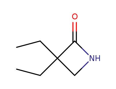 Molecular Structure of 16006-10-3 (3,3-Diethylazetidin-2-one)