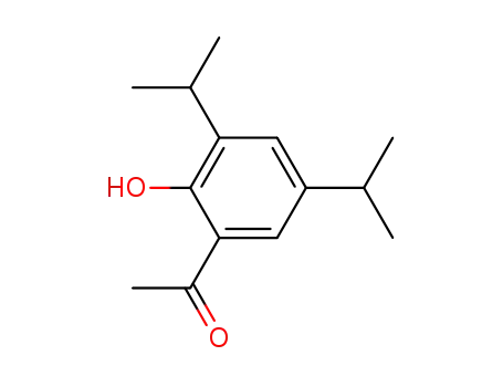 Molecular Structure of 35158-23-7 (1-(2-HYDROXY-3,5-DIISOPROPYLPHENYL)ETHANONE)