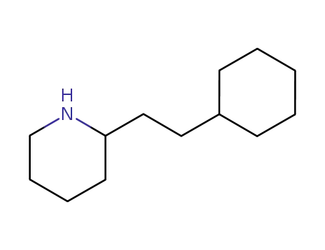 Molecular Structure of 51523-85-4 (Piperidine, 2-(2-cyclohexylethyl)-)