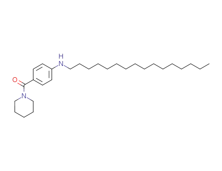 Molecular Structure of 69876-62-6 (Piperidine, 1-[4-(hexadecylamino)benzoyl]-)