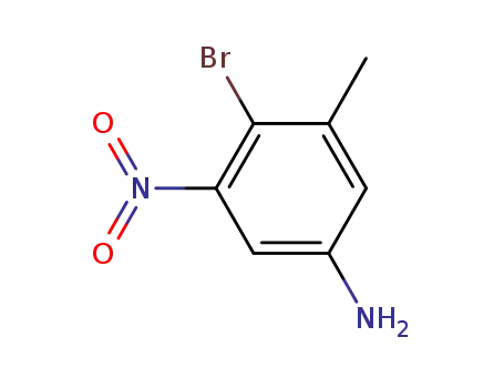 Molecular Structure of 631910-12-8 (4-bromo-3-methyl-5-nitroaniline)