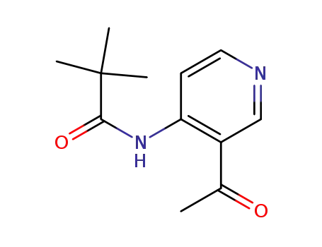 Molecular Structure of 136227-14-0 (Propanamide, N-(3-acetyl-4-pyridinyl)-2,2-dimethyl-)