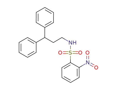 Molecular Structure of 574008-69-8 (N-(3,3-diphenylpropyl)-2-nitrobenzenesulfonamide)