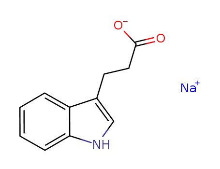 Molecular Structure of 10265-77-7 (indole-3-propionic acid sodium salt)