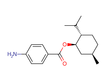 [(1R,2S,5R)-5-methyl-2-propan-2-yl-cyclohexyl] 4-aminobenzoate cas  5447-71-2