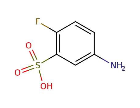 Molecular Structure of 38962-61-7 (5-Amino-2-Fluoro Benzene Sulfonic Acid)