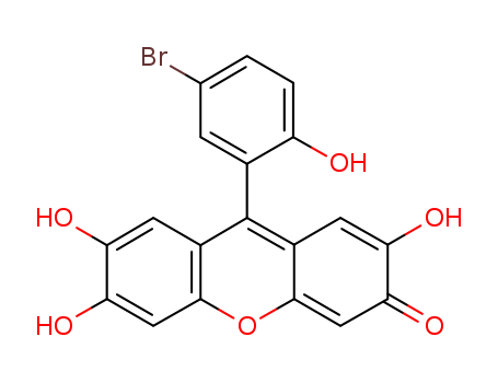 3H-Xanthen-3-one, 9-(5-bromo-2-hydroxyphenyl)-2,6,7-trihydroxy-