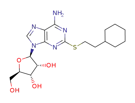 2-(cyclohexylethylthio)adenosine