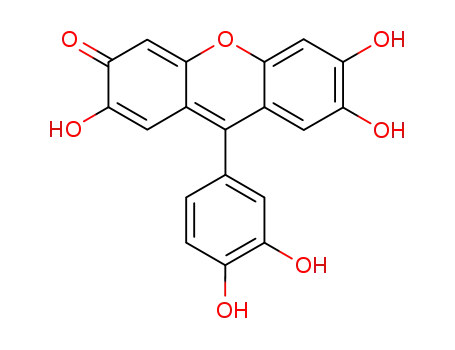 9-(3',4'-dihydroxyphenyl)-2,6,7-trihydroxy-xanthene-3-one