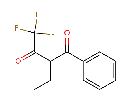 Molecular Structure of 322-02-1 (1,3-Butanedione, 2-ethyl-4,4,4-trifluoro-1-phenyl-)
