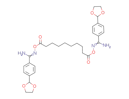 Molecular Structure of 1003867-90-0 (bis{(4-[1,3]-dioxolan-2-yl)-O-carboxybenzamidoximo}-1,8-octane)