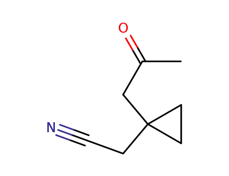 Cyclopropaneacetonitrile, 1-(2-oxopropyl)- (9CI)