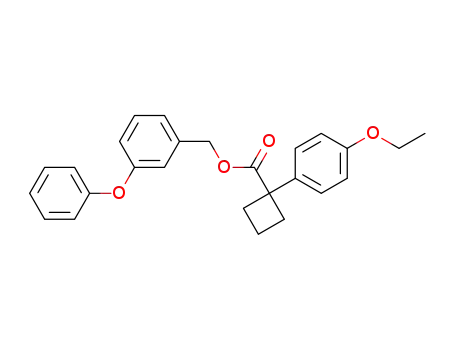 Molecular Structure of 72370-83-3 (Cyclobutanecarboxylic acid, 1-(4-ethoxyphenyl)-,
(3-phenoxyphenyl)methyl ester)