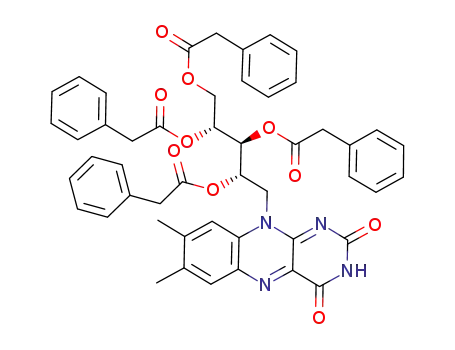 Molecular Structure of 1043592-39-7 (tetraphenylacetyl riboflavin)