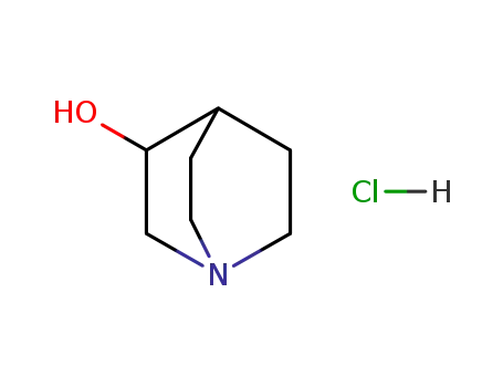 Molecular Structure of 6238-13-7 (3-Quinuclidinol hydrochloride)