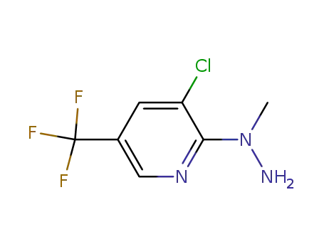 Molecular Structure of 138949-13-0 (1-[3-CHLORO-5-(TRIFLUOROMETHYL)PYRID-2-YL]-1-METHYLHYDRAZINE)