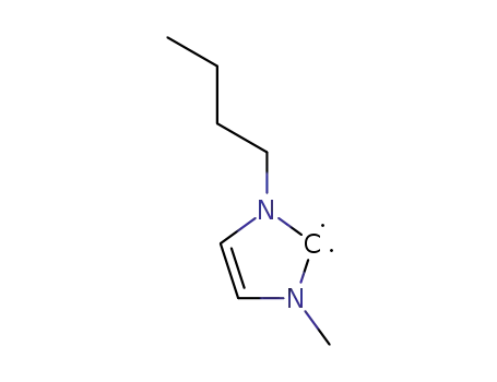 Molecular Structure of 366491-14-7 (1-n-butyl-3-methyl-2,3-dihydro-imidazol-2-ylidene)