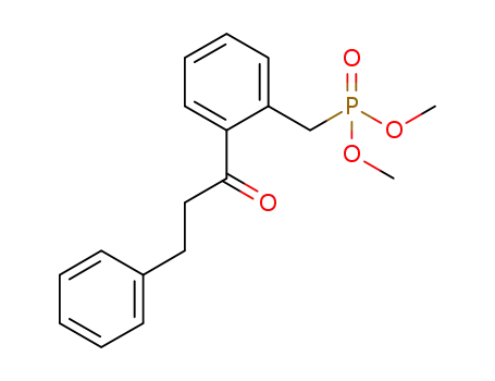 Molecular Structure of 1170736-73-8 (dimethyl 2-(3-phenylpropanoyl)benzylphosphonate)