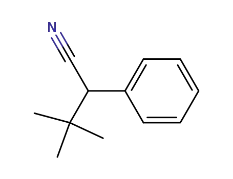 Molecular Structure of 104330-13-4 (Benzeneacetonitrile, α-(1,1-dimethylethyl)-)