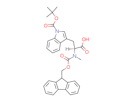 1-[(1,1-Dimethylethoxy)carbonyl]-N-[(9H-fluoren-9-ylmethoxy)carbonyl]-N-methyl-L-tryptophan