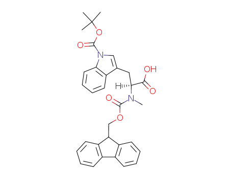 Molecular Structure of 197632-75-0 (FMOC-METRP(BOC)-OH)