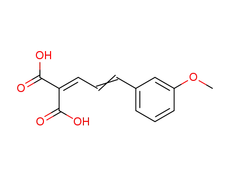 Molecular Structure of 14160-39-5 (2-[3-(3-METHOXYPHENYL)ALLYLIDENE]MALONIC ACID)