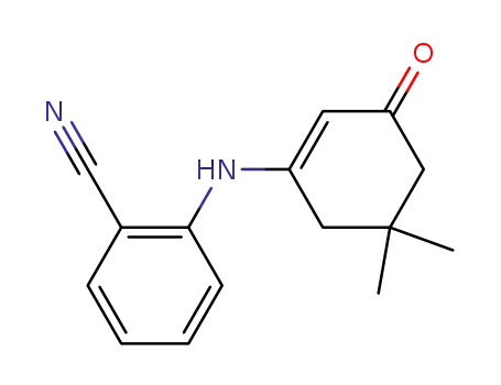Molecular Structure of 145657-28-9 (2-[(5,5-dimethyl-3-oxocyclohex-1-en-1-yl)amino]benzonitrile)