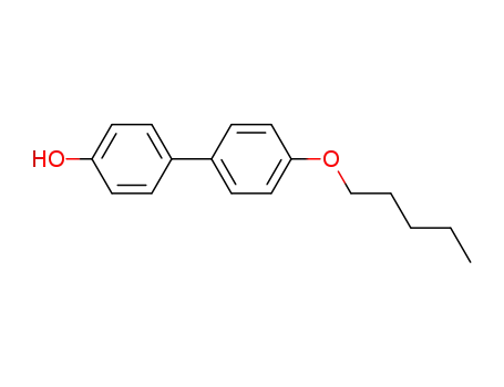 Molecular Structure of 122163-84-2 ([1,1'-Biphenyl]-4-ol, 4'-(pentyloxy)-)