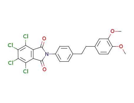 Molecular Structure of 1186335-65-8 (4,5,6,7-tetrachloro-N-{4-[2-(3,4-dimethoxyphenyl)ethyl]phenyl}phthalimide)
