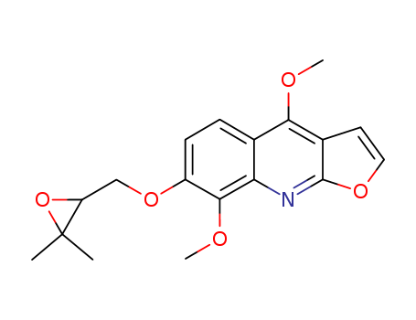 Furo[2,3-b]quinoline,7-[[(2R)-3,3-dimethyl-2-oxiranyl]methoxy]-4,8-dimethoxy-