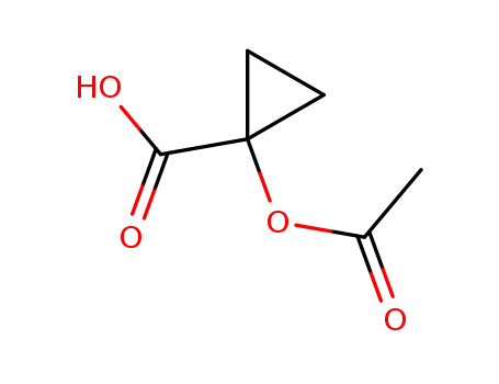 Molecular Structure of 123056-60-0 (Cyclopropanecarboxylic acid, 1-(acetyloxy)-)
