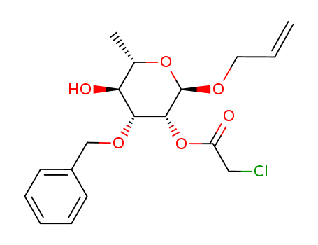 Allyl 3-O-benzyl-2-O-chloroacetyl-a-L-rhamnopyranoside
