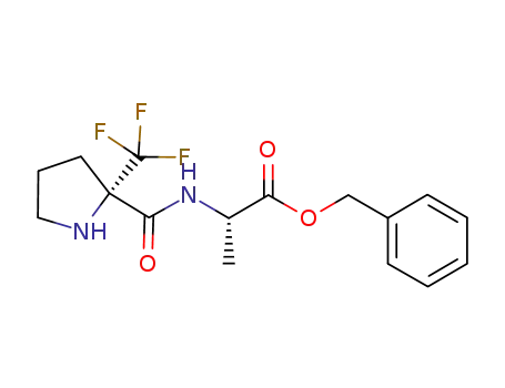 Molecular Structure of 1202059-56-0 ((S)-α-Tfm-Pro-L-Ala-OBn)