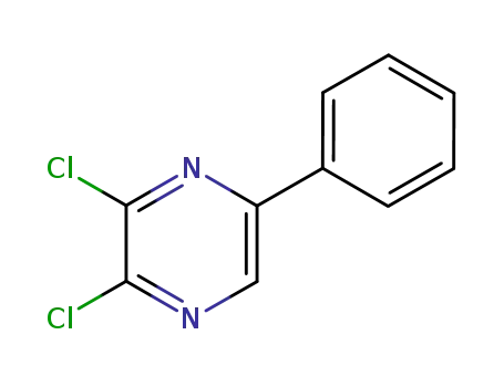 Molecular Structure of 32493-80-4 (2,3-dichloro-5-phenylpyrazine)